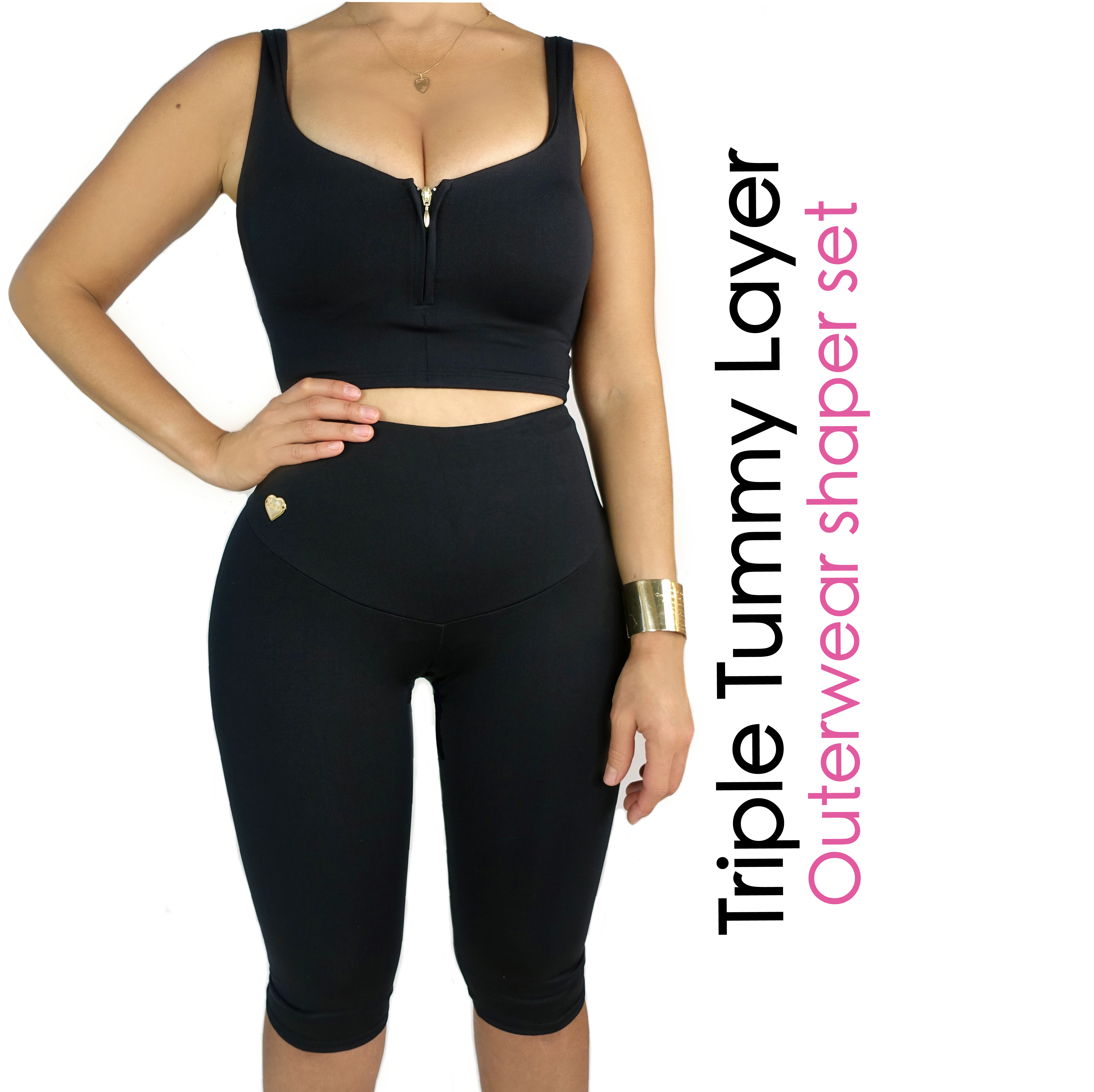 Triple Tummy Layer  Outerwear Shaper Set 