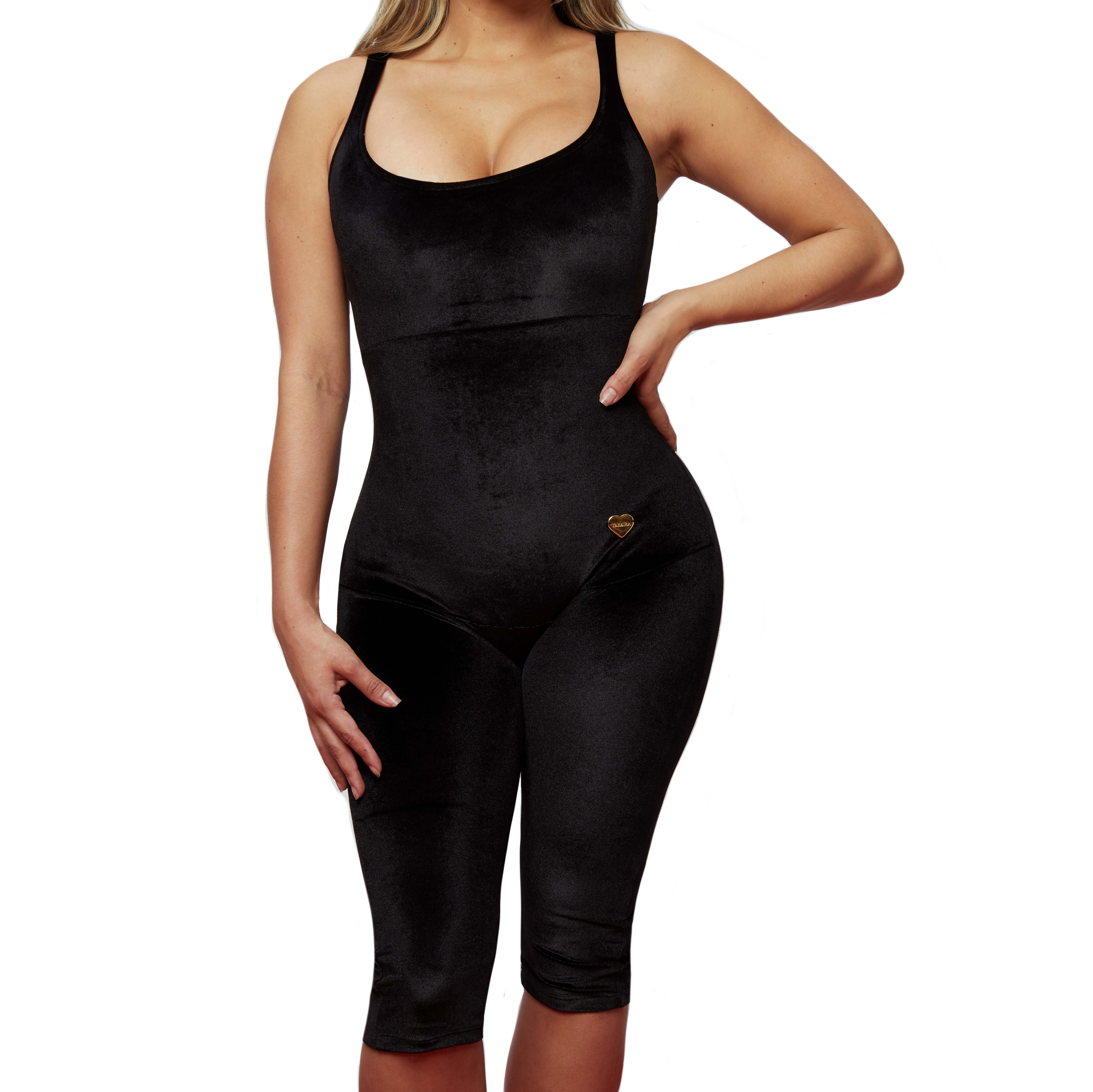 VELVET JUMPSUIT ABOVE THE KNEE TRIPLE TUMMY LAYER VELVET JUMPSUIT ABOVE THE KNEE TRIPLE TUMMY LAYER