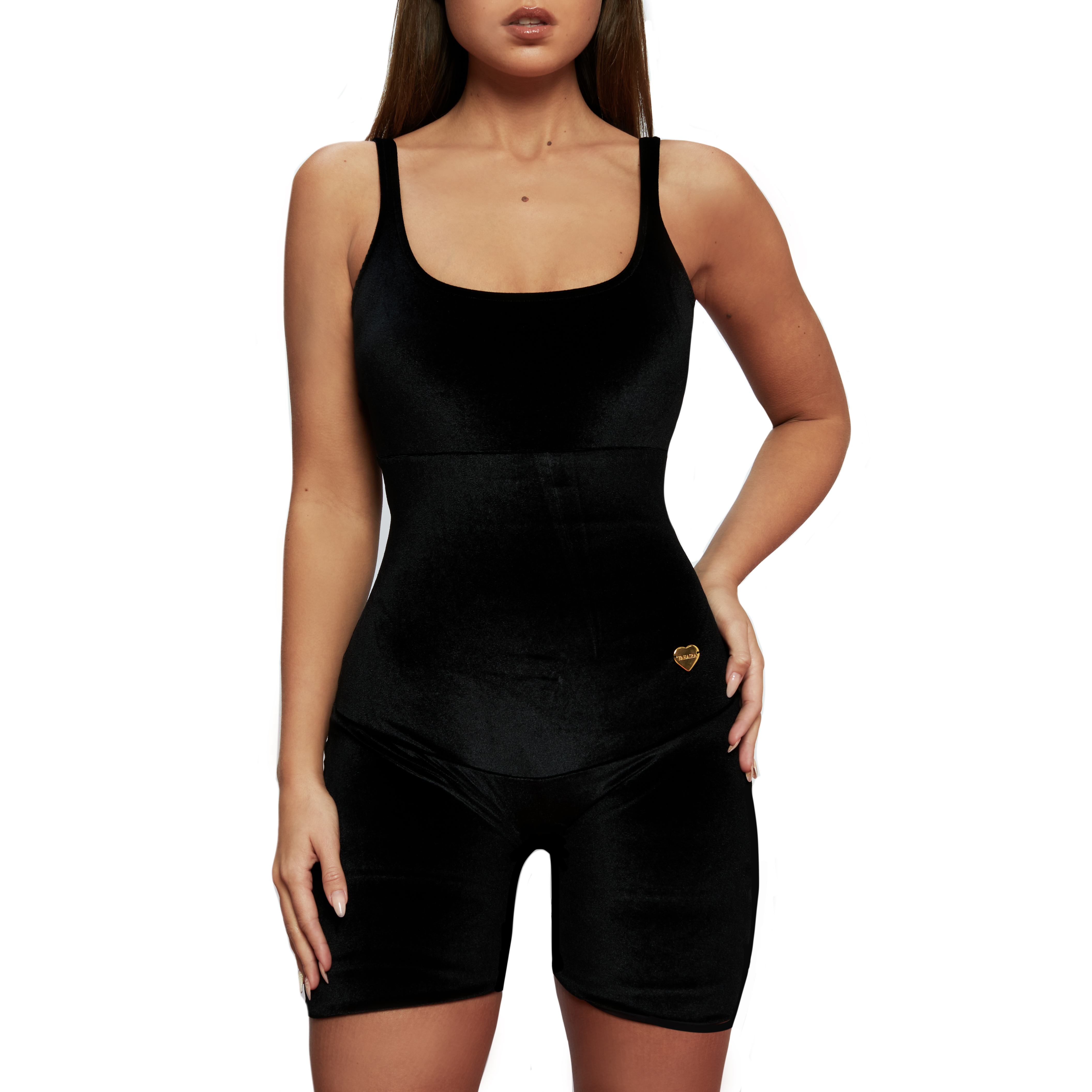 VELVET BIKER SHORTS TRIPLE TUMMY LAYER