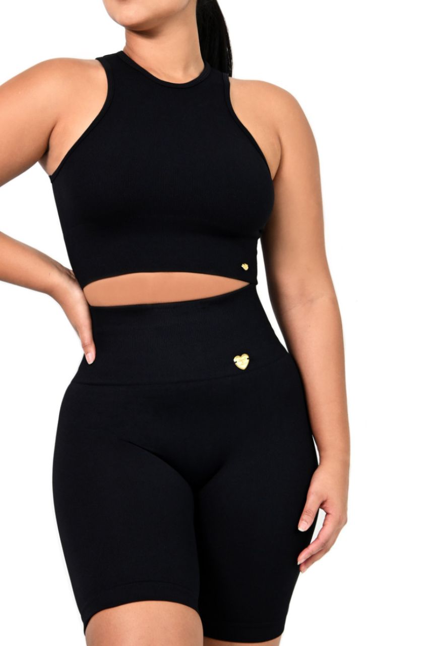 SHAPING SHORTS DOUBLE TUMMY TANK TOP SET