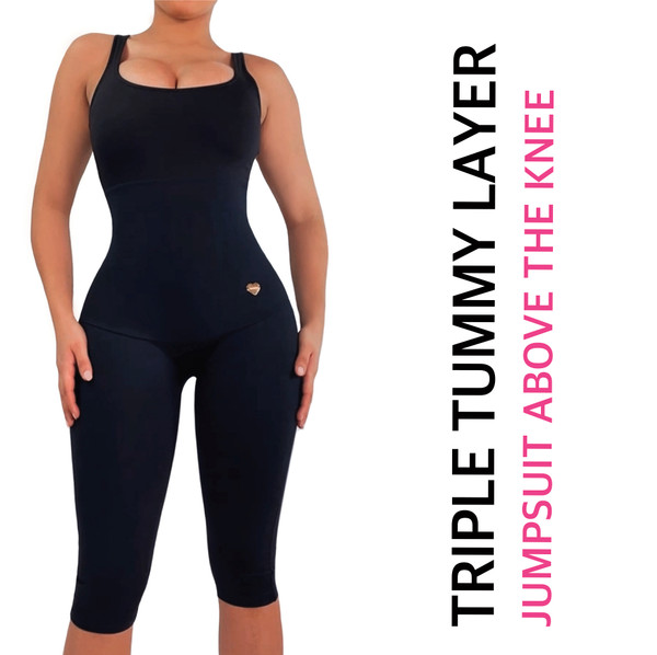 Built-in Shapewear Dress - Dress Shaper Triple Tummy Layer - SHOP YAHAIRA  INC