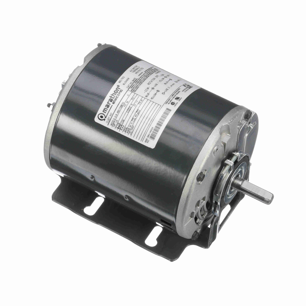 B400, 1/3 Hp, 1725 Rpm, 48Y FR, 115 Vac, 1 PH, Dripproof