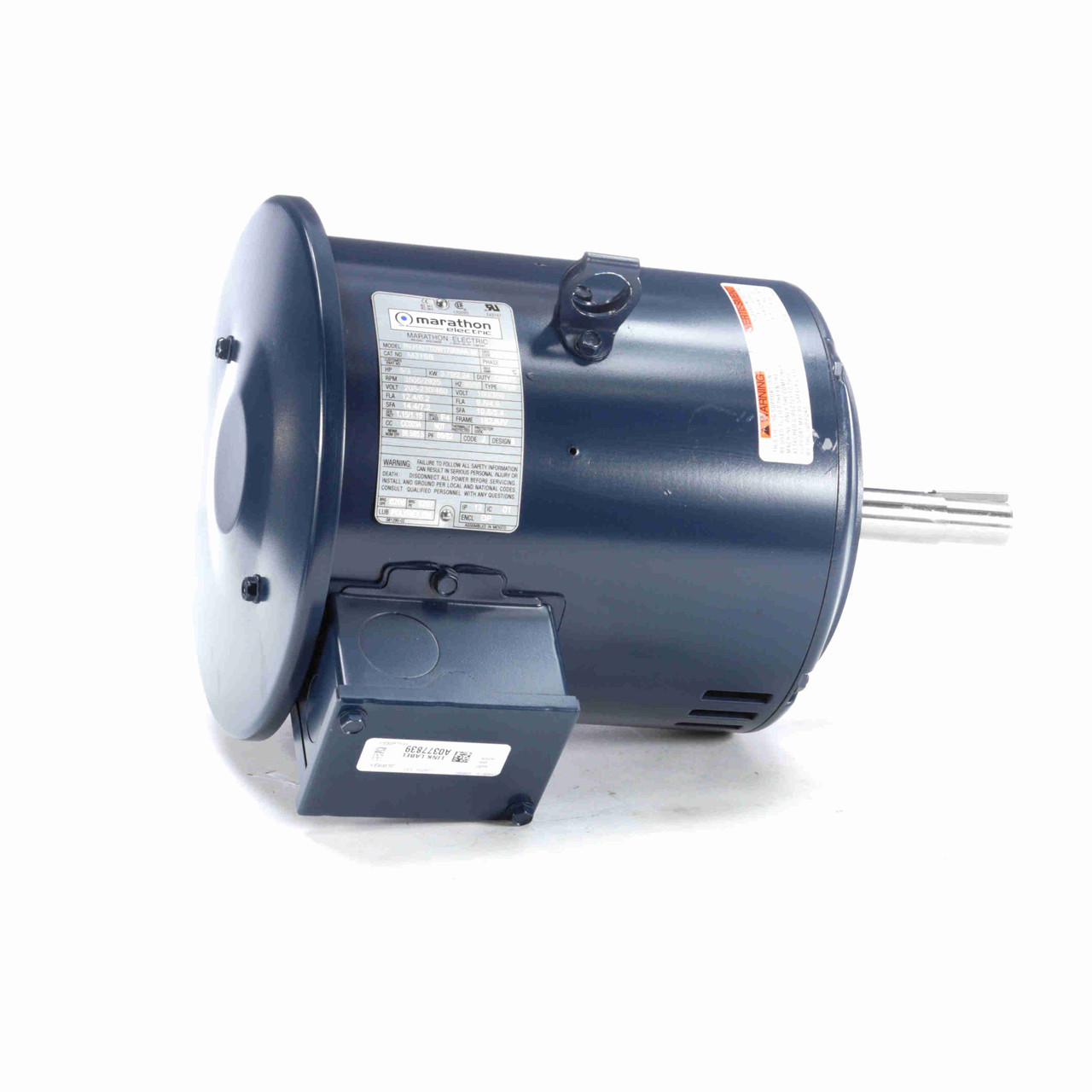 M316B, 5 Hp, 3600 Rpm, 182JMV FR, 208-230/460 Vac, 3 PH, Dripproof, C-Face Footless, Close-Coupled Pump, JM, 182TTDW17008