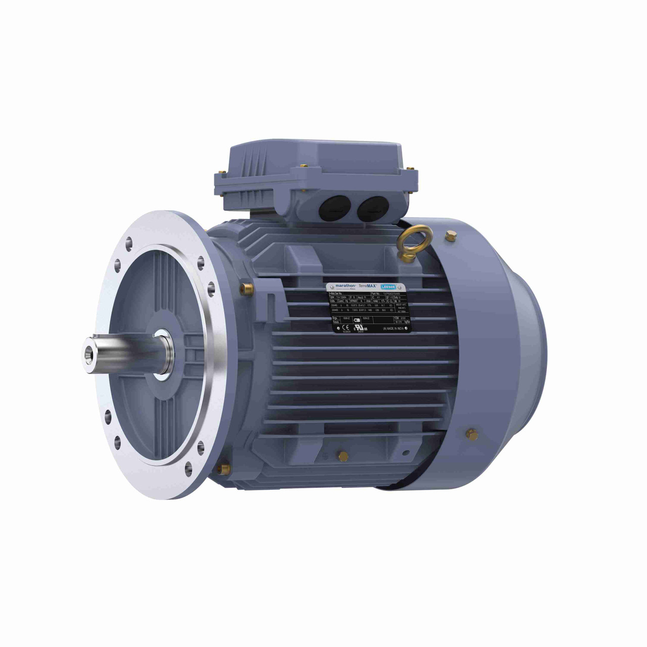 R227, 7 1/2 Hp, 3600 Rpm, 132S FR, 230/460 Vac, 3 PH, TEFC, Rigid Base, Globetrotter IEC Frame Motor, TCA5P51AE221GAA009.