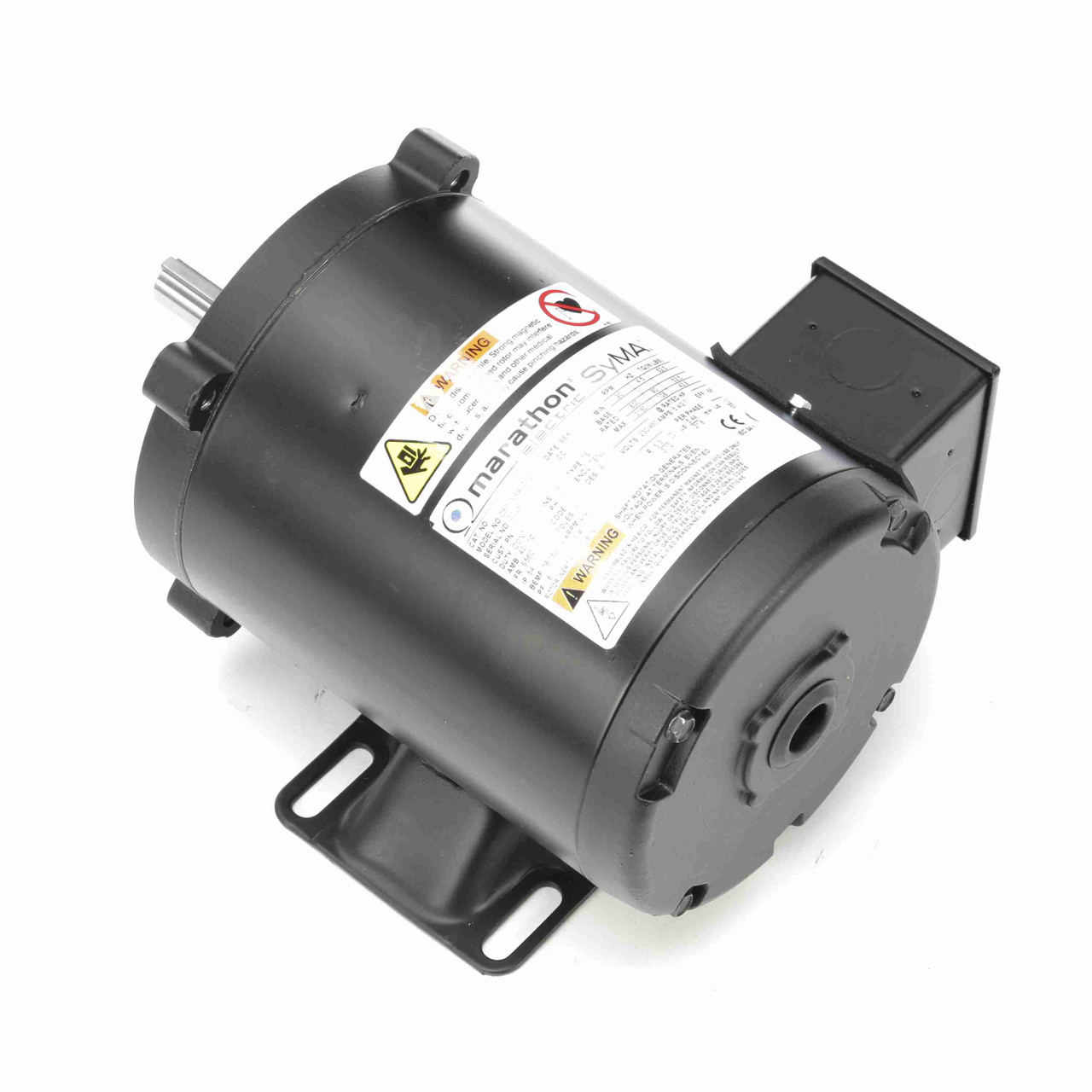 SY004, 1 1/2 Hp, 1800 Rpm, 56C FR, 230/460 Vac, 3 PH, Permanent Magnet AC Motors, TENV & TEFC, 056PNRA10102.