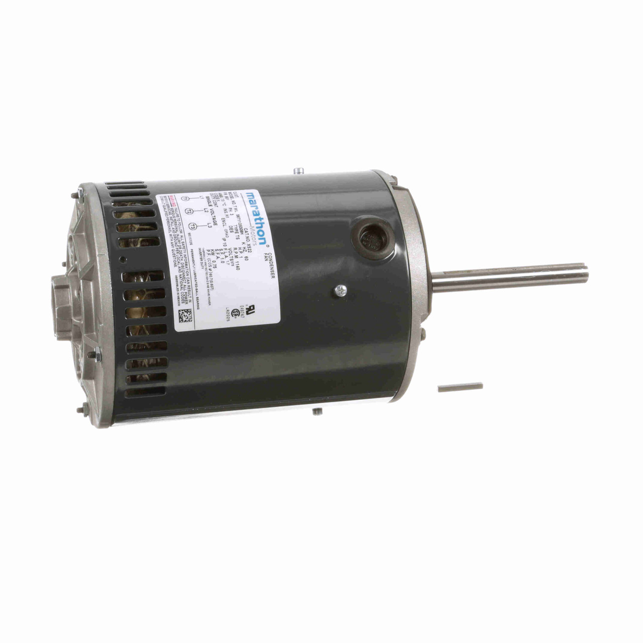 X522, 1 Hp, 1140 Rpm, 56Y FR, 575 V, 3 PH, Condenser Fan/Heat