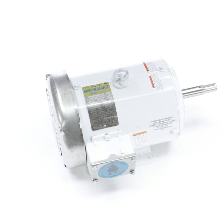 132442.00, 3 & 2 HP, 3 Ph, 60 & 50 Hz, 230/460 & 190/380 V, 1800 & 1500 RPM, 182JM Frame, TEFC, Washdown Pump Motor, C182T17WK20A