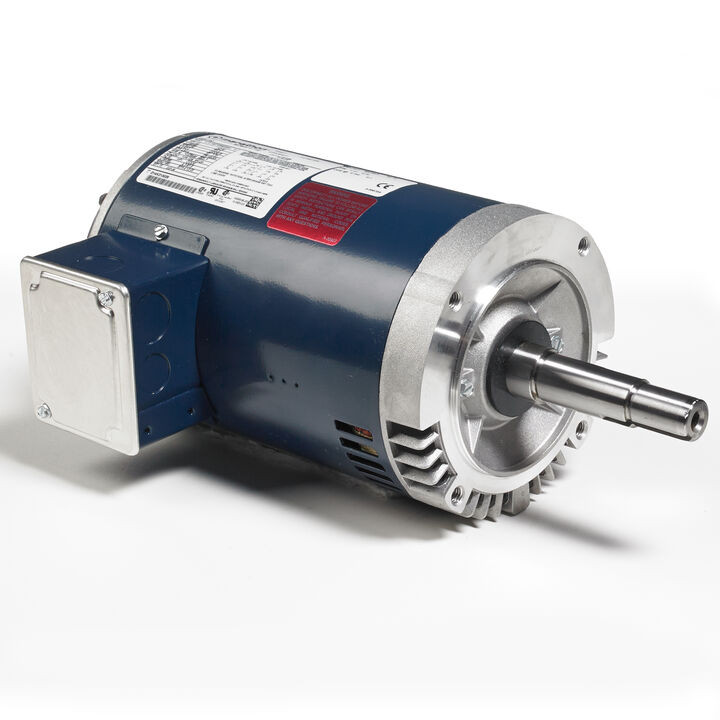 E167A, 7.50 HP, 3 Ph, 60 Hz, 200 V, 1800 RPM, 213JMV Frame, DP, Close-Coupled Pump Motor, 213TTDWD16347
