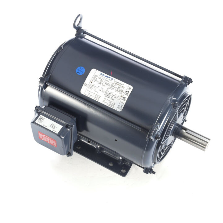 GT0019A-P, 10 & 7.50 HP, 3 Ph, 60 & 50 Hz, 230/460 & 190/380 V, 1800 & 1500 RPM, 215T Frame, DP, GlobetrotterÂ® General Purpose Motor, 215TTDBD6070