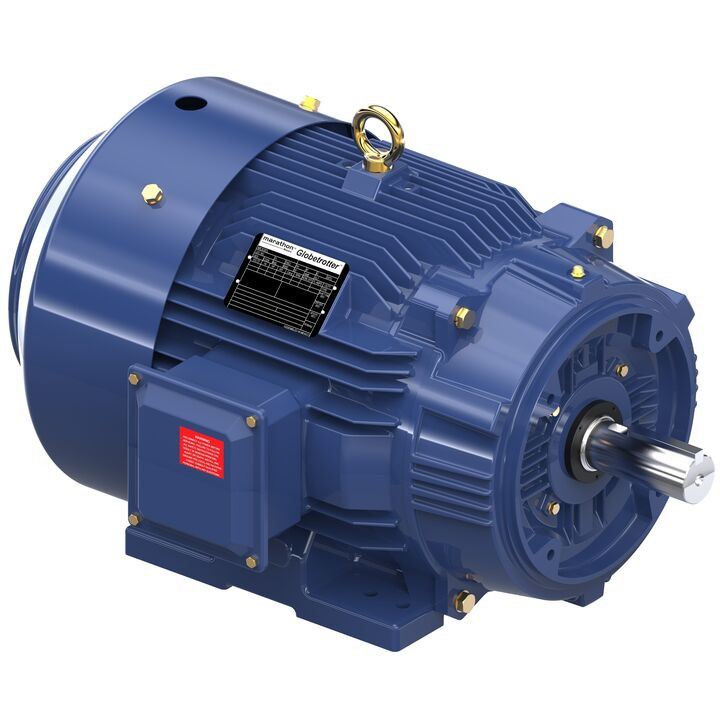 GT12130, 30 & 25 HP, 3 Ph, 60 & 50 Hz, 230/460 & 190/380 V, 3600 & 3000 RPM, 286TC Frame, TEFC, Globetrotter® General Purpose Motor, 286TTFCD6001