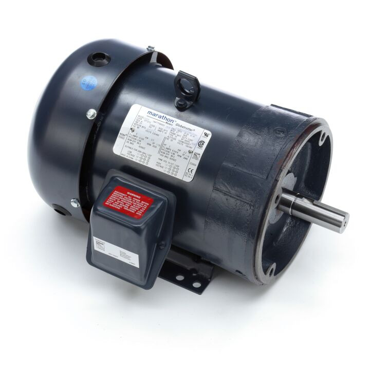 GT1218A-P, 10 & 7.50 HP, 3 Ph, 60 & 50 Hz, 230/460 & 190/380 V, 3600 & 3000 RPM, 215TC Frame, TEFC, GlobetrotterÂ® General Purpose Motor, 215TTFBD6010