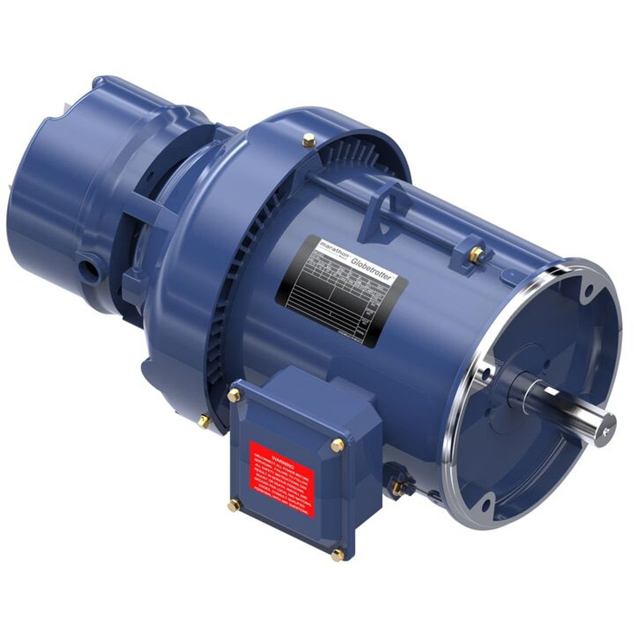 K478, 3 & 2 HP, 3 Ph, 60 & 50 Hz, 230/460 & 190/380 V, 1800 & 1500 RPM, 182TC Frame, TEFC, Brake Motor, 182TTFBD6040