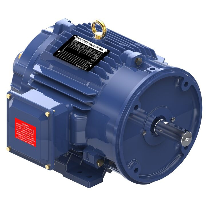 Y527A, 3 HP, 3 Ph, 60 Hz, 230/460 V, 1800 RPM, 182TC Frame, TENV