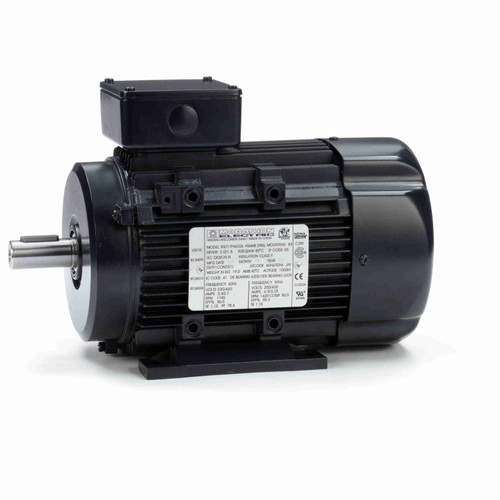 R319A, 2-1.5 Hp, 1800 Rpm, 90L FR, 230/460 Vac, 3 PH, TEFC, Rigid Base, B3 Mount, Globetrotter IEC Frame Motor, 90LT17FH6326.