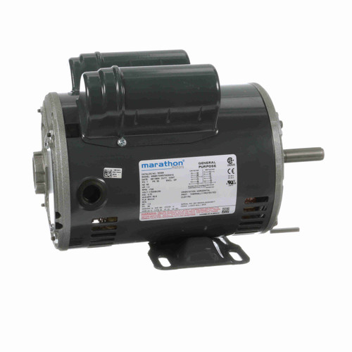 S039A, 1 Hp, 1800 Rpm, 56 FR, 115/230 Vac, 1 PH, Dripproof, Rigid Base, Special Purpose, Manual over load, 56C17DRR70020A1