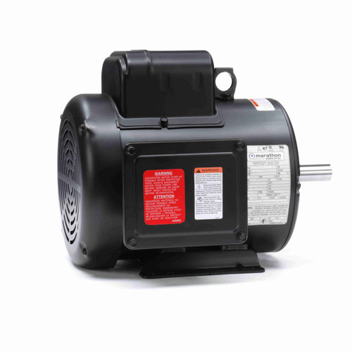 Z112A, 2 Hp, 1800 Rpm, 182TZ FR, 115/230 V, 1 PH, TEFC, Rigid Base