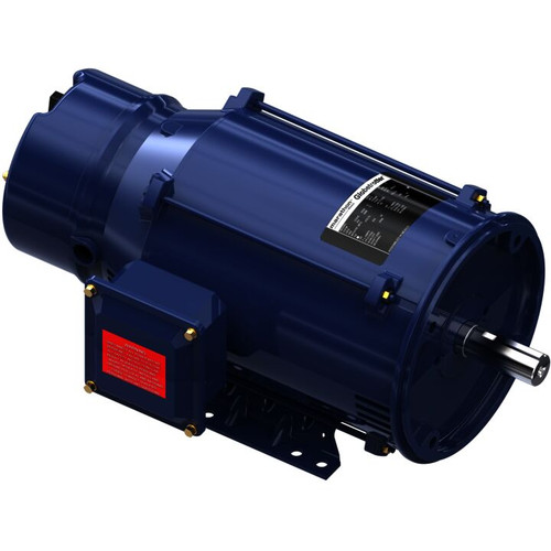 C434, 3 & 2 HP, 3 Ph, 60 & 50 Hz, 208-230/460 & 190/380 V, 1800 & 1500 RPM, 182TC Frame, DP, Brake Motor, 182TTDBD6034