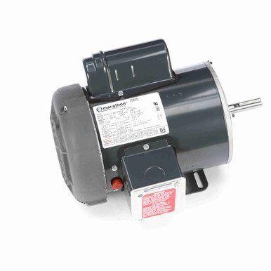 YA−MAN HRF-1 G373, 1 Hp, 1800 Rpm, 56 FR, 115/208-230 Vac, 1 PH, TEFC, Rigid