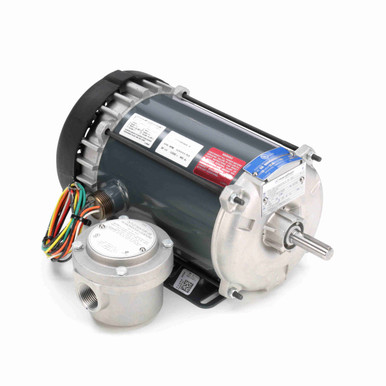G654A, 1/2 Hp, 1800 Rpm, 56 FR, 115/208-230 Vac, 1 PH, TEFC, Rigid