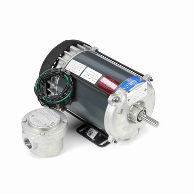 G661, 3/4 Hp, 1800 Rpm, 56 FR, 208-230/460 Vac, 3 PH, TEFC, Rigid