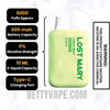 Lemon Mint Lost Mary OS5000 Zero Nicotine Vape Specifications