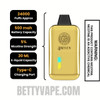 Watermelon Ice Gold Bar 24Seven Disposable Vape Specifications
