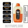 Sour Peach Ringz Hidden Hills X Fifty Bar 20k Disposable Vape Specifications