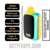 Summer Glacier Beri Crush 50K Disposable Vape Specification