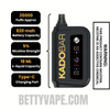 Gold Tobacco Kado Bar Rizz 25000 Disposable Vape Specifications
