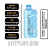 Blue Crushed Berries Lost Mary MT15000 Turbo Vape  Specifications
