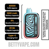 Blueberry Watermelon OMINA BAR X LALA BAR 40K Disposable Vape Specification