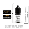 Iced Blood Orange Peach Salt Coastal Clouds Salt Nic 30 ML Specifications