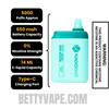 Simply Mint Kado Bar BR5000 Zero Nicotine Disposable Vape with specifications