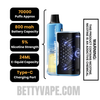 Blue Razz Ice Lost Mary Nera Fullview 70K Disposable Kit Specifications