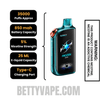 Blue Razz Ice / Frozen Blue Razz Fasta Burrst 35000 Disposable Vape Specifications