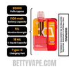 Bangin' Strawberry Off Stamp X Cube Crystal Cube 35K Vape Kit Specifications