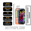 Peach Blue Slushy Dinner Lady Snap Pro 35K Disposable Vape Kit With Package Box