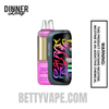Raspberry Peach Lime Dinner Lady Snap Pro 35K Disposable Vape Kit