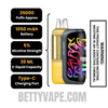 Sour Mango Pineapple Dinner Lady Snap Pro 35K Disposable Vape Kit Specifications