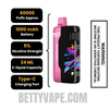 Sour Pink Dust Dinner Lady Galax 60K Disposable Vape Specifications