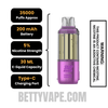 Raspberry Peach Lime Dinner Lady Snap Pro 35K Disposable Vape Pod Specifications