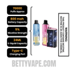 Pink & Blue Lost Mary Nera Fullview 70K Disposable Vape Pod Specifications