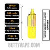 Strawberry Banana Kado Bar Snap 2.0 35K Disposable Vape Pod Specification