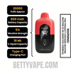 Cherry Limeade Fruitia X Fifty Bar 20K Disposable Vape Specifications