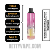 Juicy Peach Ice Lost Mary Nera Fullview 70K Disposable Vape Pod Specifications