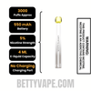 White Gummy Voom Mesh 3000 Puffs Disposable Vape Specifications