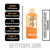 Mexican Mango Off Stamp X Crystal Cube 35K Disposable Vape Pod Specification