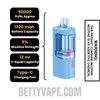 Blue Raz Dragonade RAZ VUE 50K Disposable Vape Pod Specifications