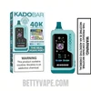 The Real Miami Mint Kado Bar NI40000 Ice-Nic Disposable Vape With Package Box