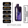 Black Razz Lemon Lost Mary MT35000 Disposable Vape 20 MG Specifications